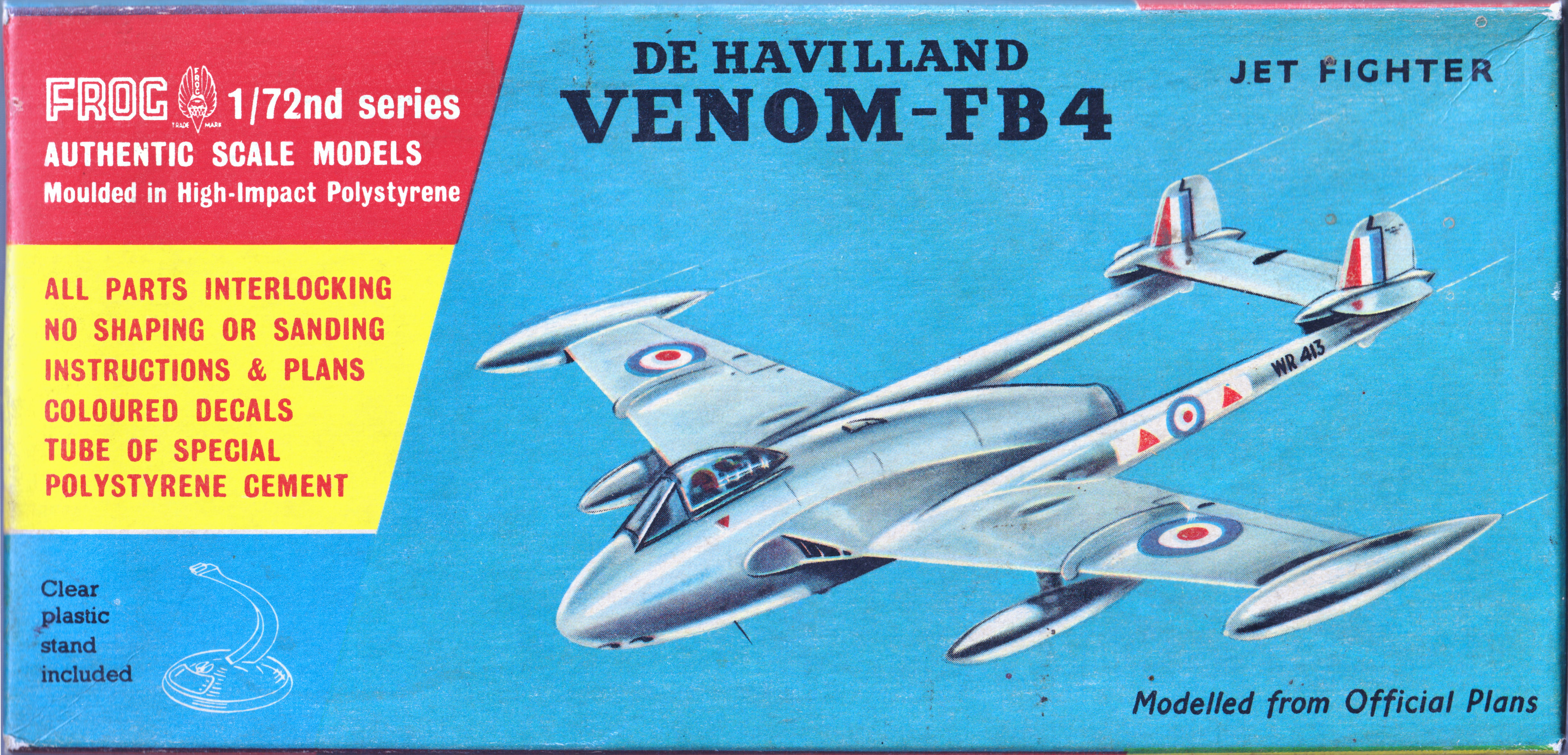 FROG 327P De Havilland Venom FB.4, IMA, 1956 box